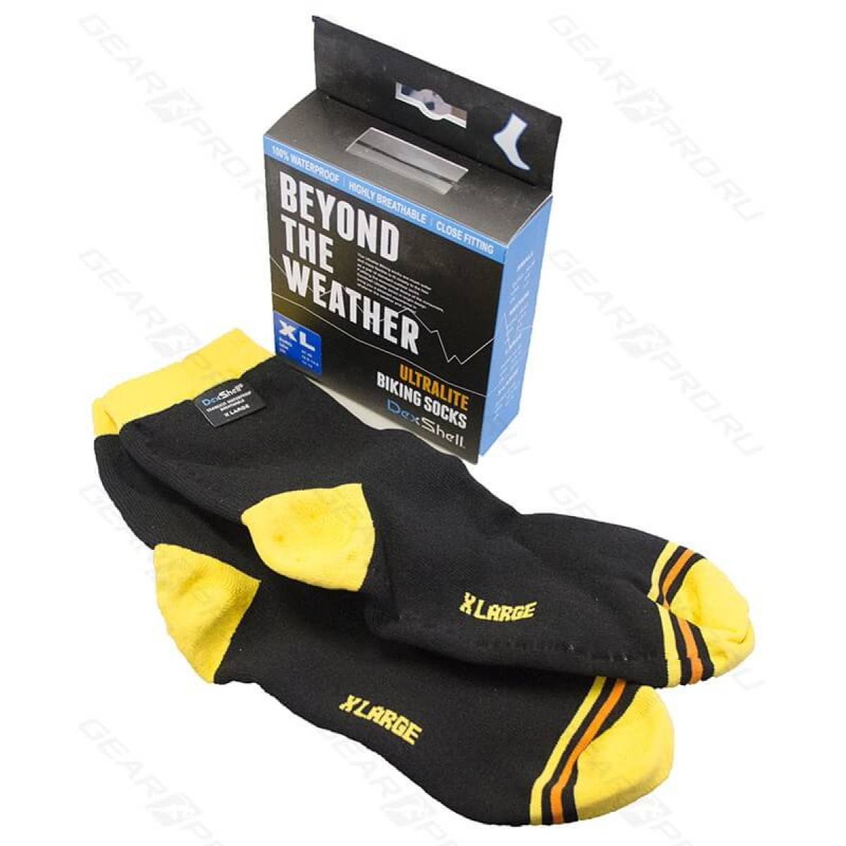 Носки водонепроницаемые Dexshell Ultralite Biking Vivid Yellow S 3