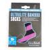Носки водонепроницаемые Dexshell Waterproof Ultralite Bamboo Socks Black Pink Stripe M DS643PM