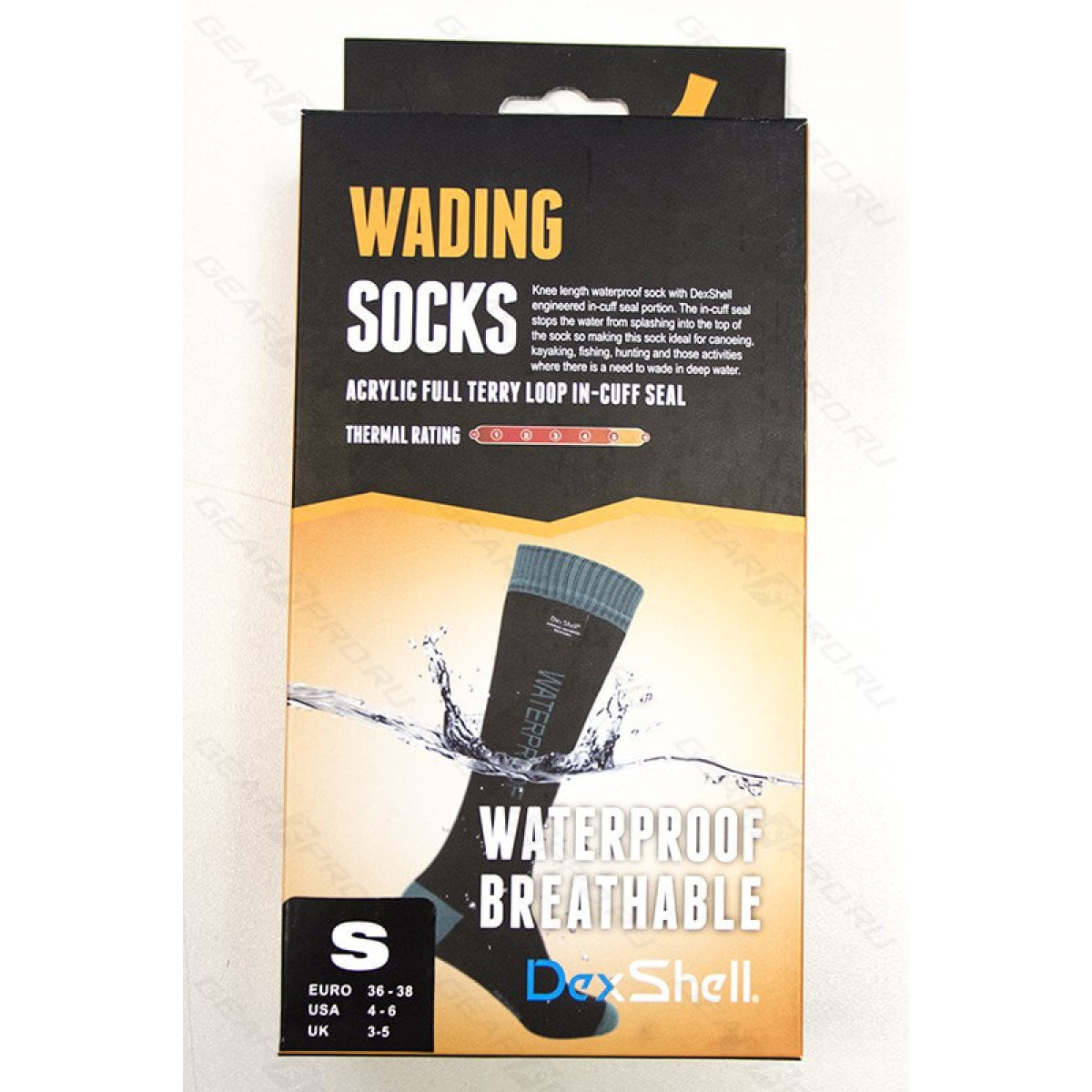 Носки водонепроницаемые Dexshell Waterproof Wading Sea Green L 2