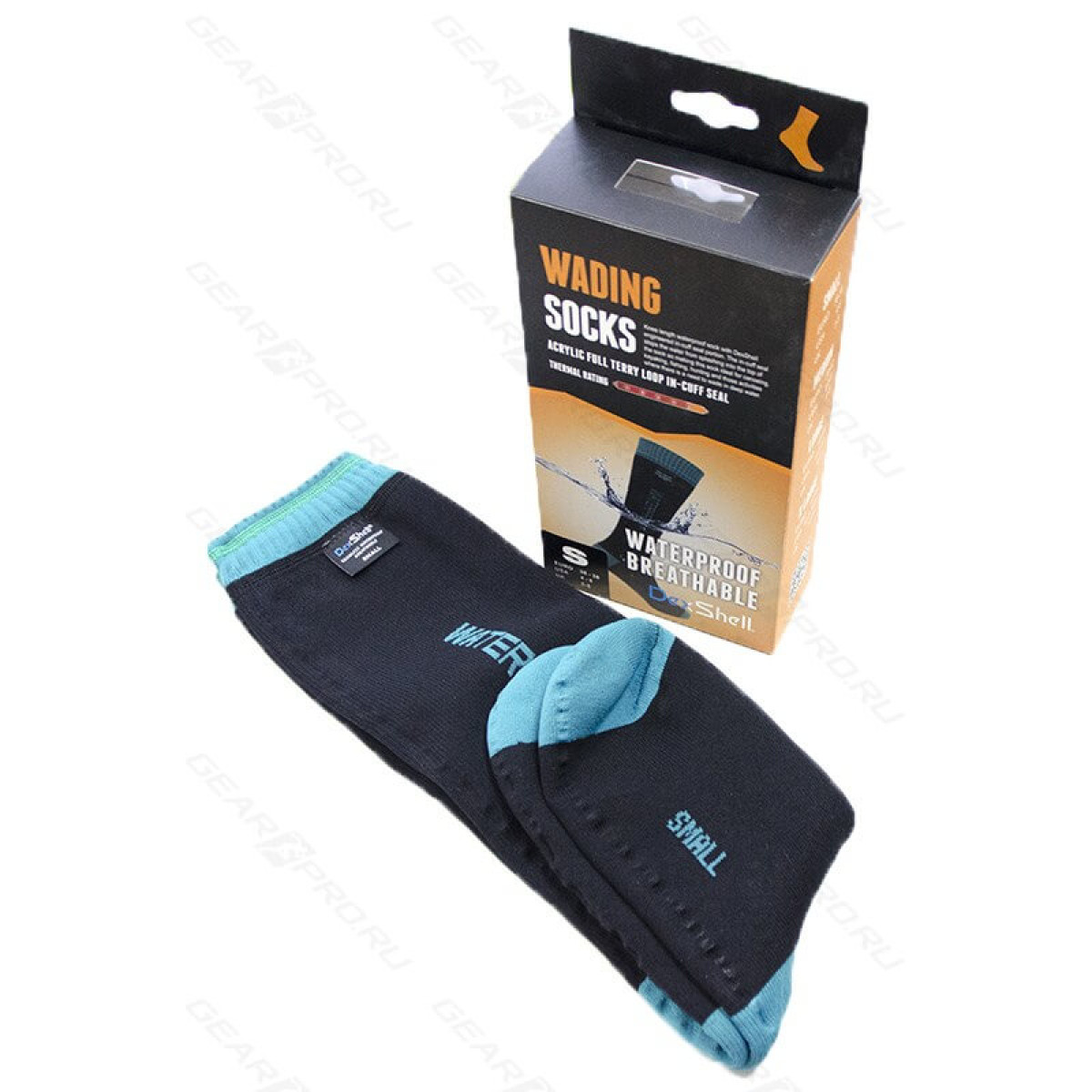 Носки водонепроницаемые Dexshell Waterproof Wading Sea Green S 3