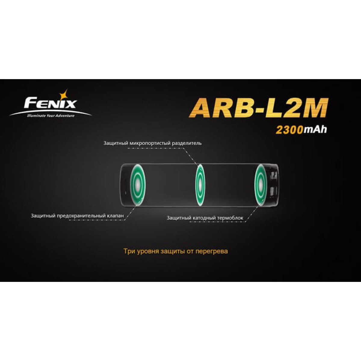 Аккумулятор Fenix ARB-L2-2300 Li-ion 18650 2300 mAh 7