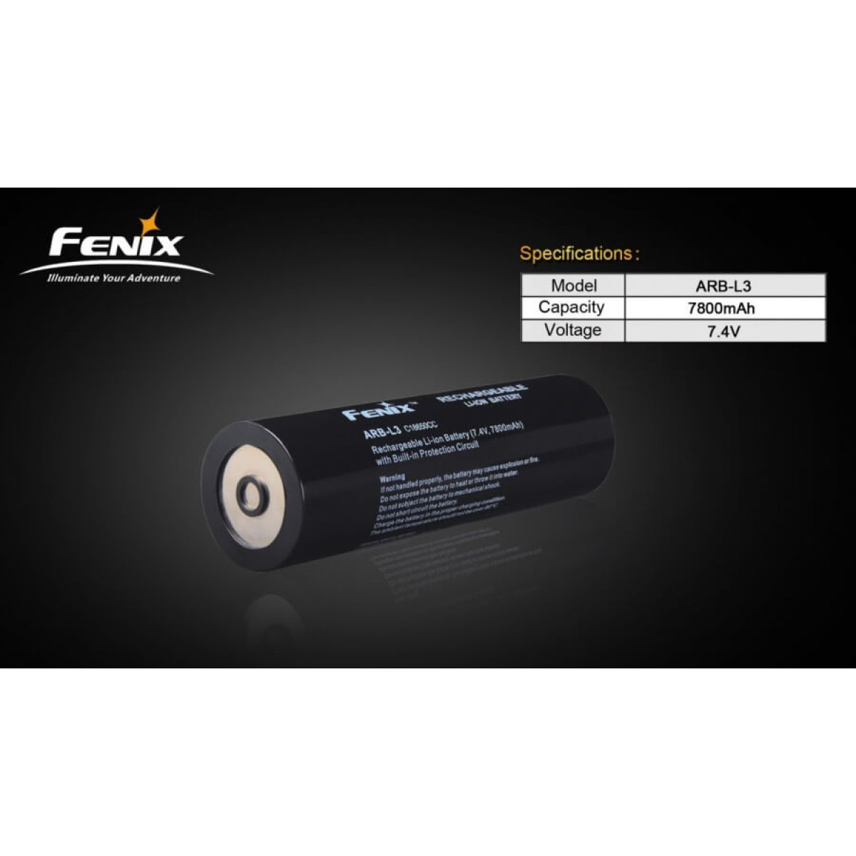 Аккумулятор Fenix ARB-L3-15600 Li-ion 7800 mAh 4