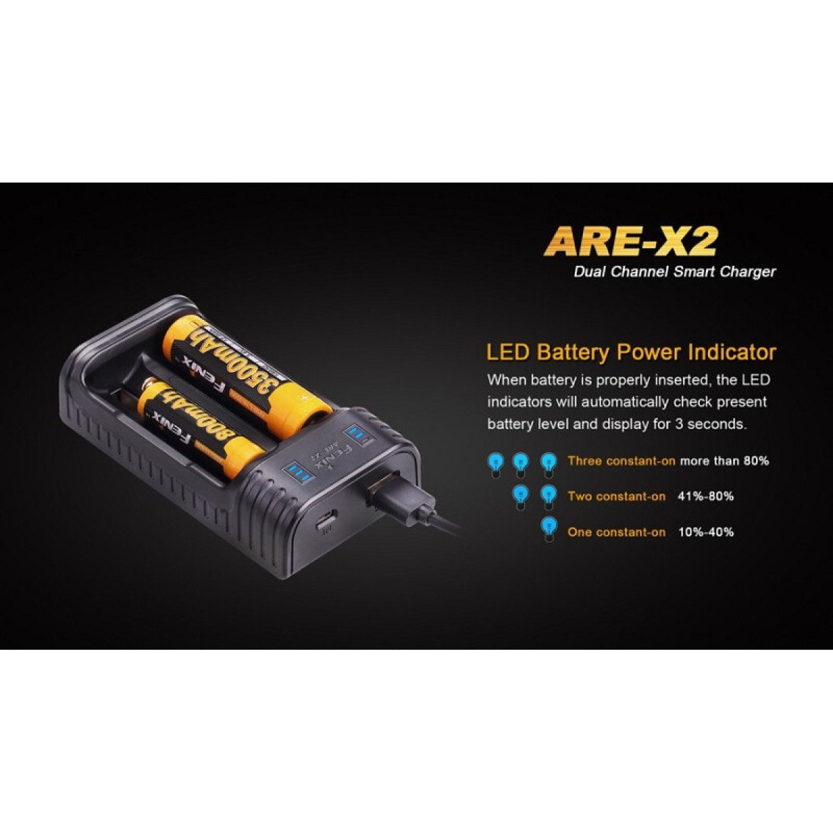 Зарядное устройство Fenix ARE-X2 5