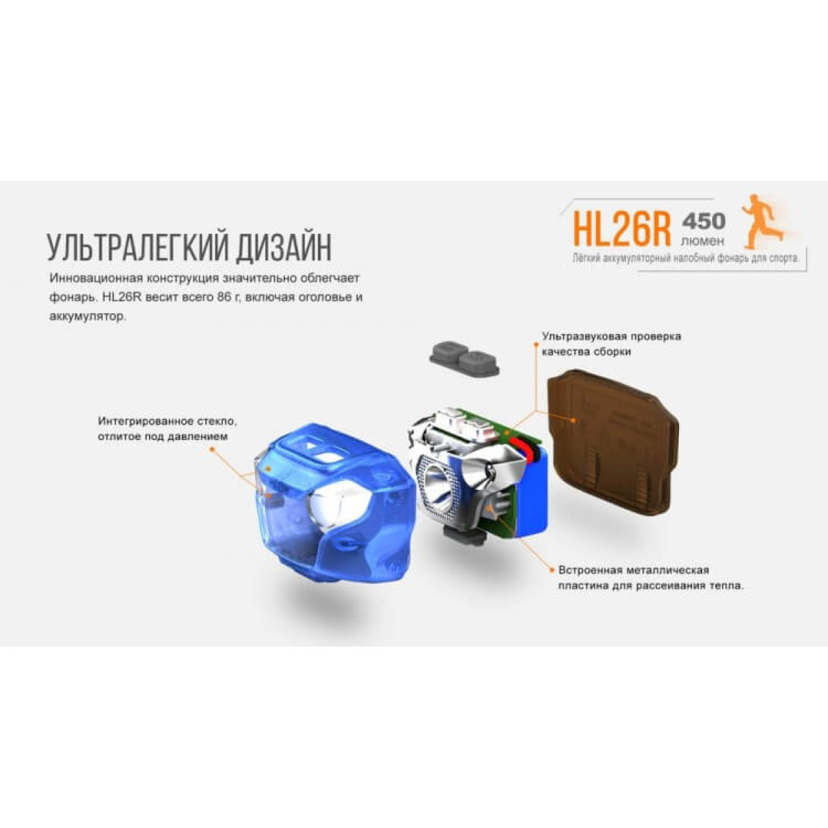 Налобный фонарь Fenix HL26R Black 2