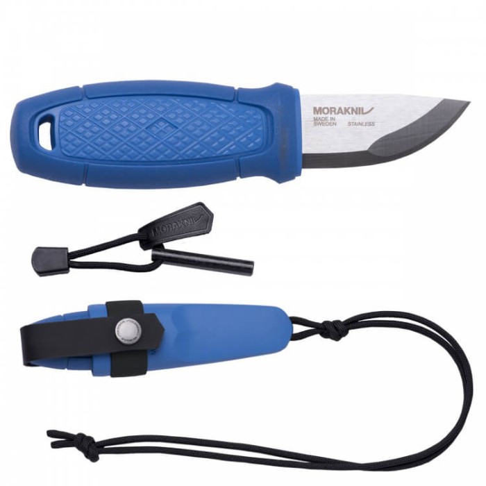 Нож Morakniv Eldris Blue (ножны, шнурок, огниво)