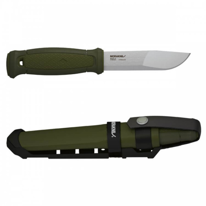 Нож туристический Morakniv Kansbol 12645 c креплением Multi-Mount, нержавеющая сталь, зеленый