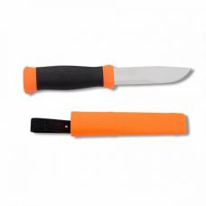 Нож туристический Morakniv Outdoor 2000 Orange, нержавеющая сталь, оранжевый, с ножнами, 12057