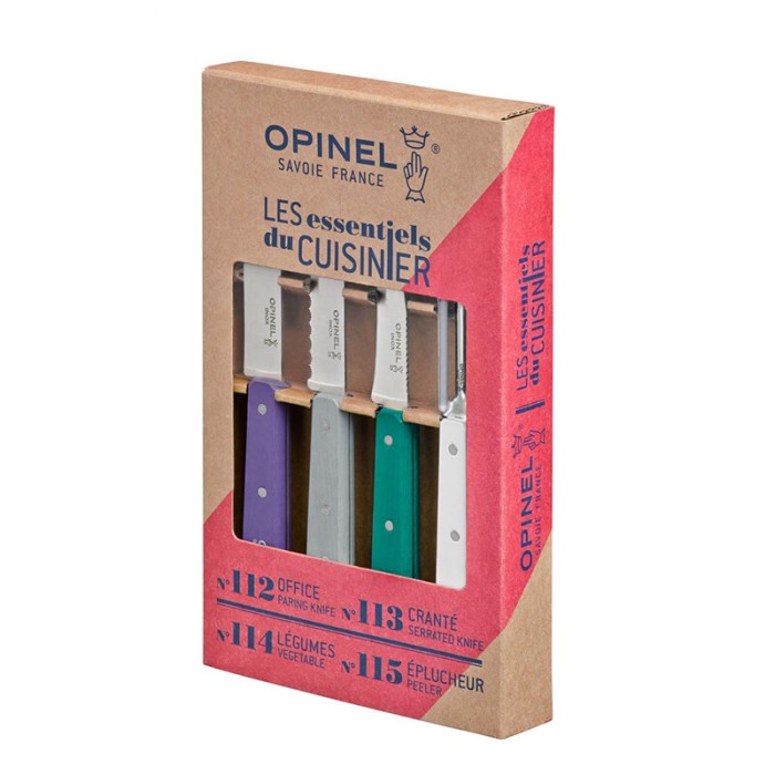 Набор из 4 ножей Opinel Art Deco 4 Essentials Knives Box Set