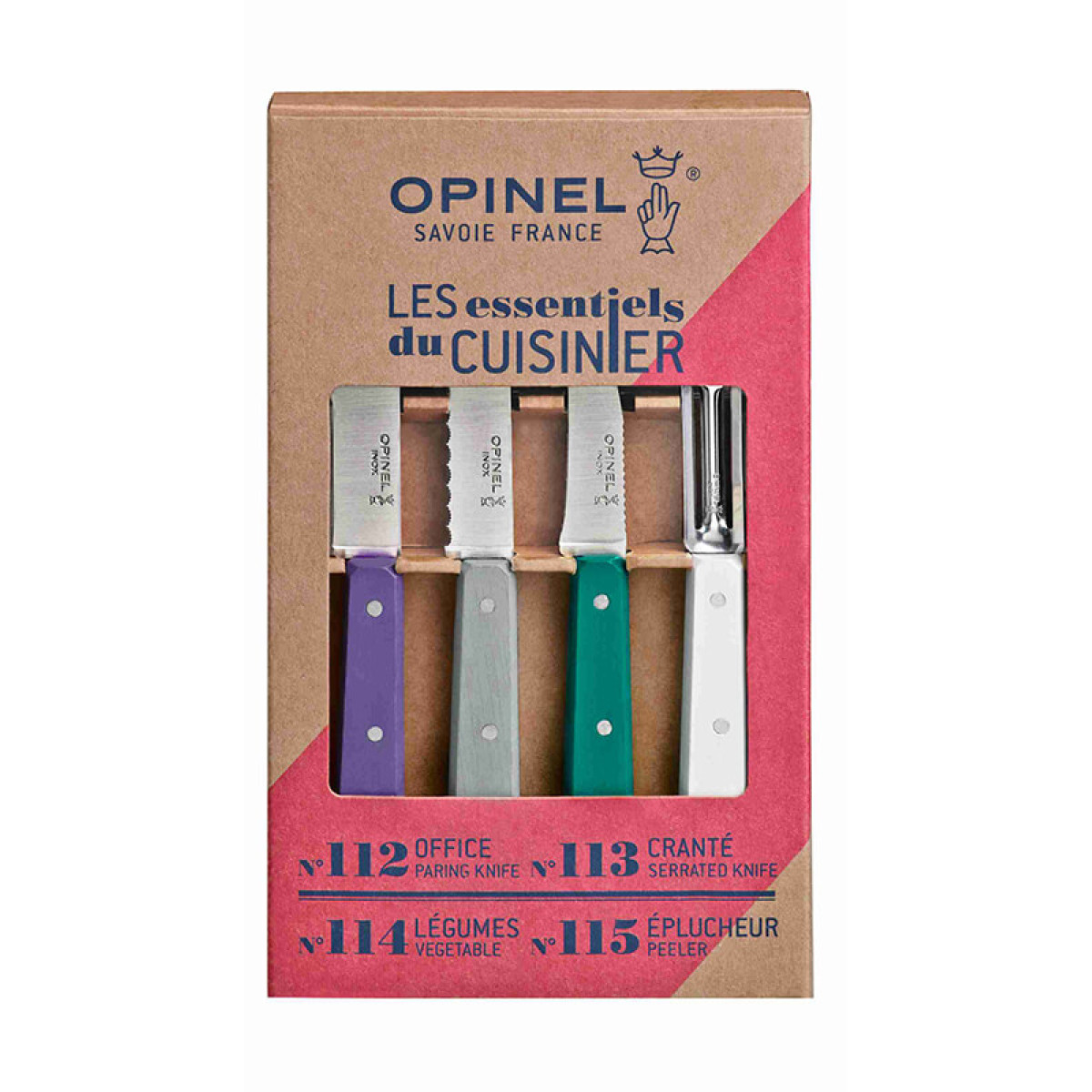 Набор из 4 ножей Opinel Art Deco 4 Essentials Knives Box Set 2