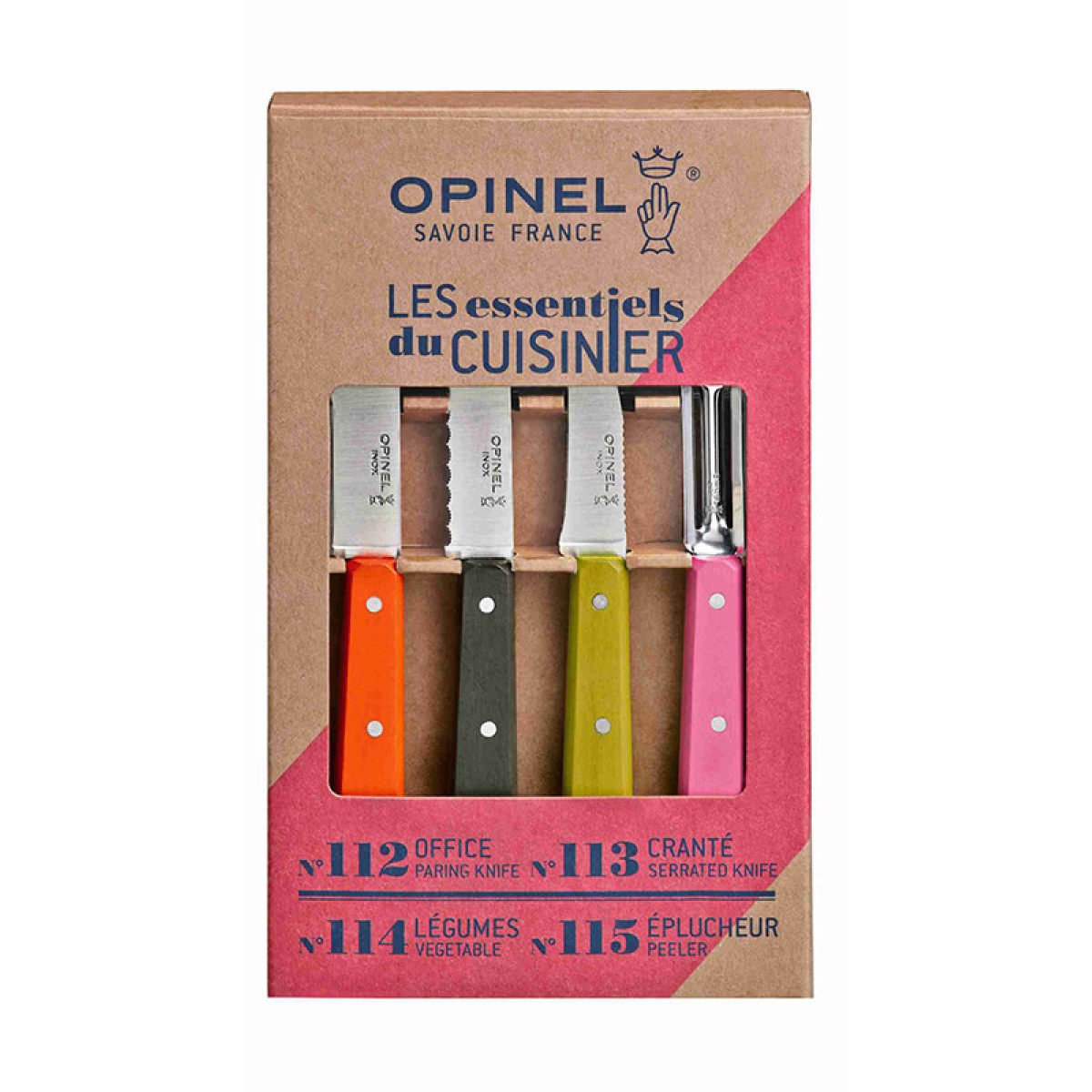 Набор из 4 ножей Opinel Fifties 4 Essentials Knives Box Set 2