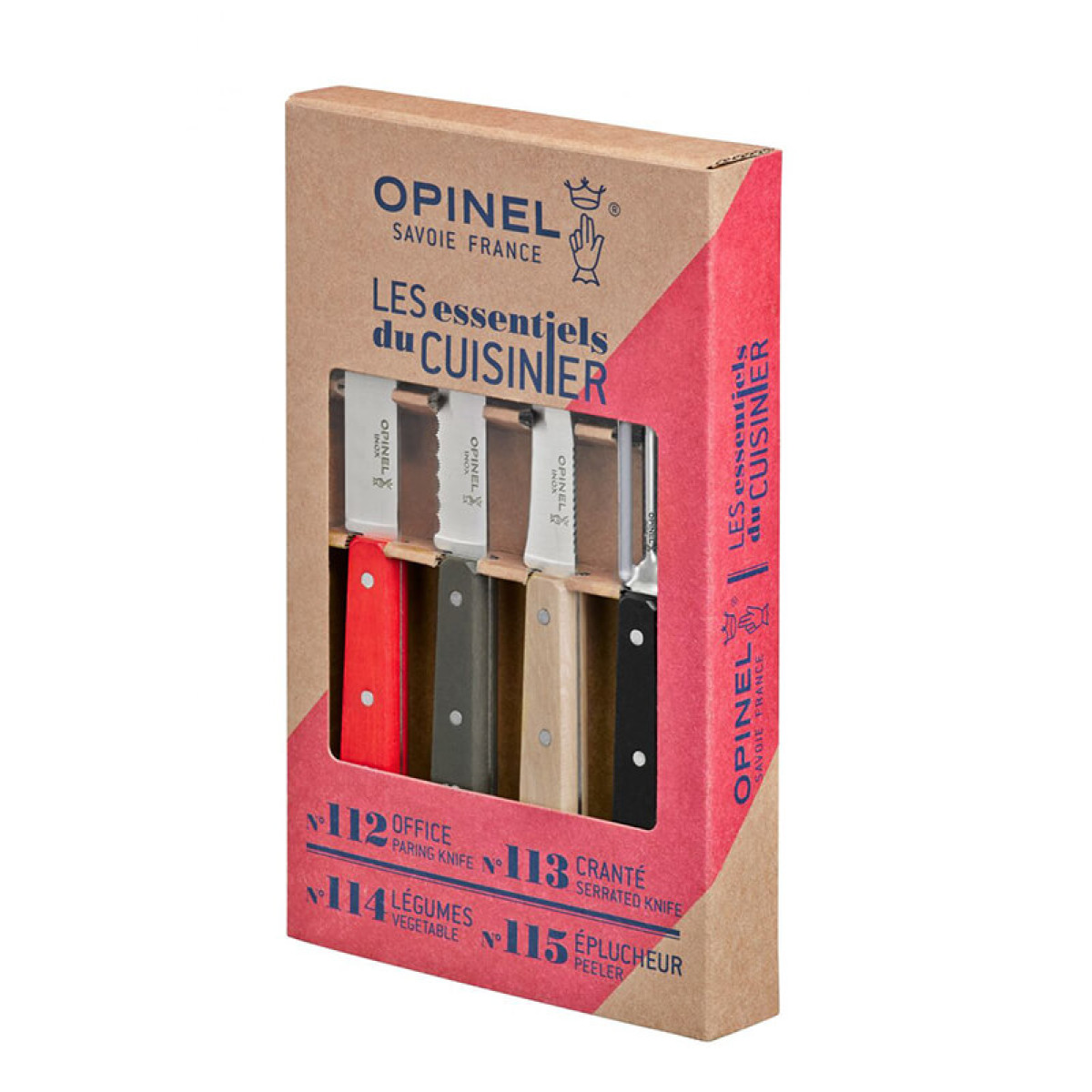 Набор из 4 ножей Opinel Loft 4 Essentials Knives Box Set 1