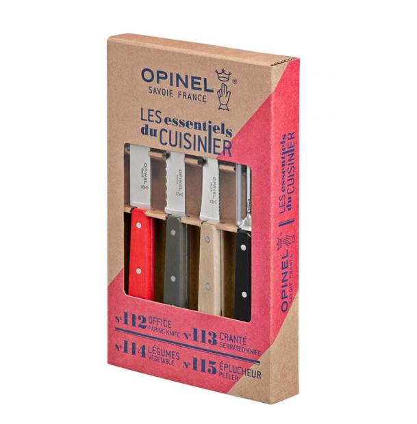 Набор из 4 ножей Opinel Loft 4 Essentials Knives Box Set 001626