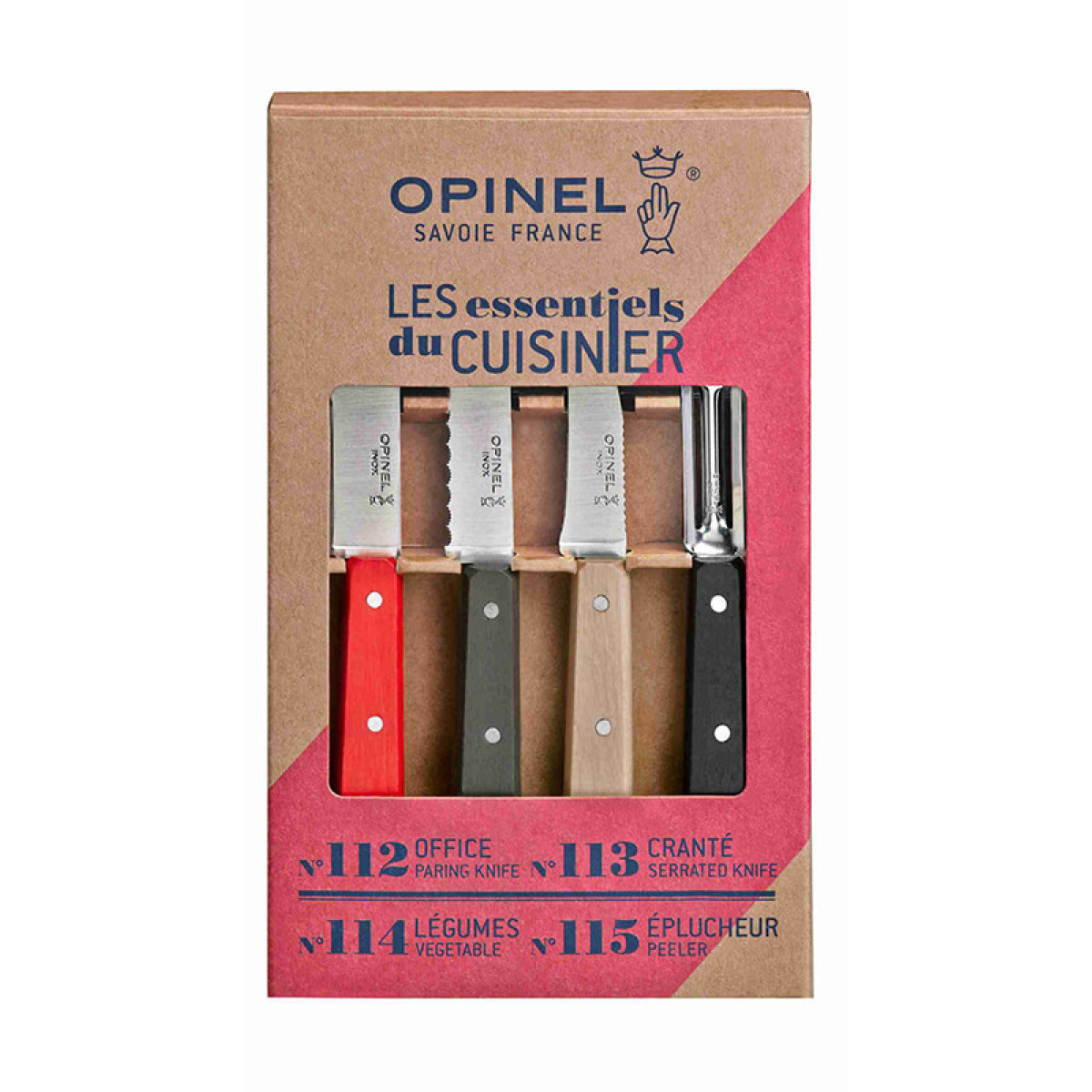 Набор из 4 ножей Opinel Loft 4 Essentials Knives Box Set 2
