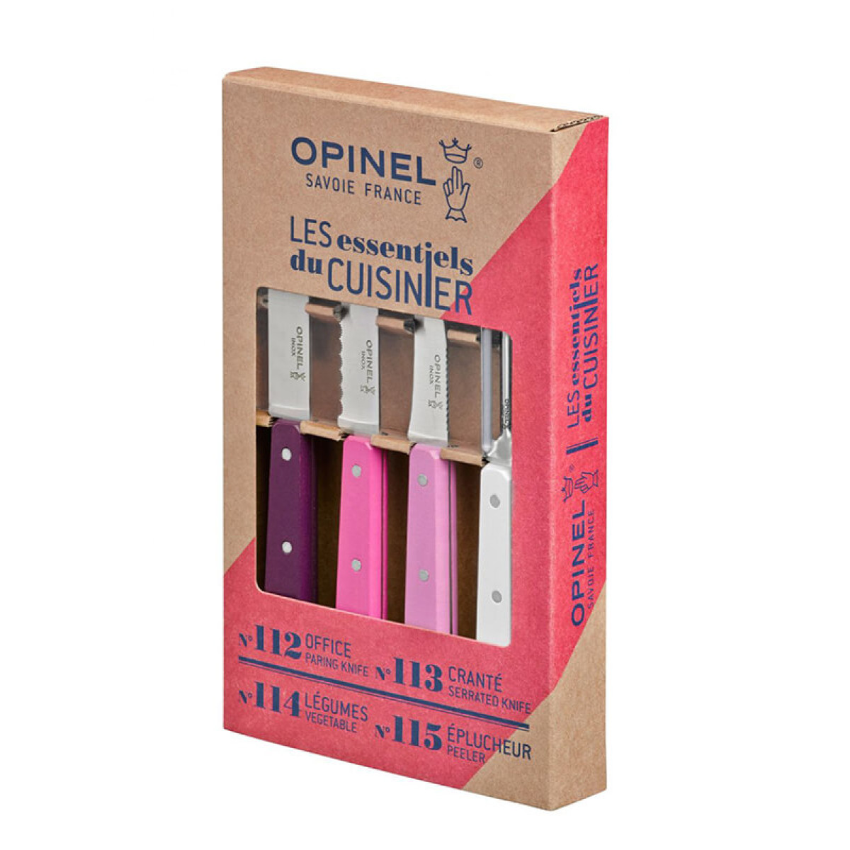 Набор из 4 ножей Opinel Primarosa 4 Essentials Knives Box Set 1