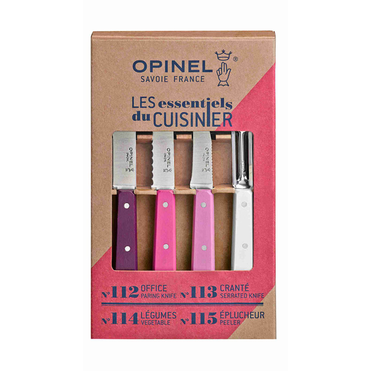 Набор из 4 ножей Opinel Primarosa 4 Essentials Knives Box Set 2