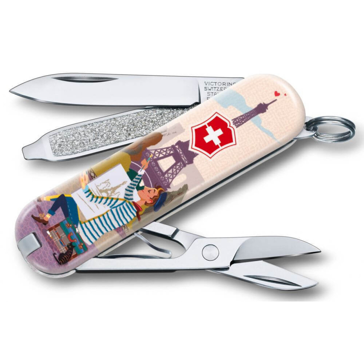 Мультитул Victorinox Classic LE 2018, 58 mm, 7 Functions, The City of Love 2