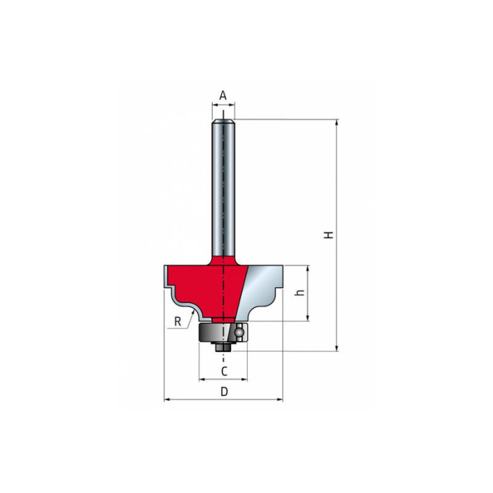Фреза римский профиль FREUD PRO R 38-40208