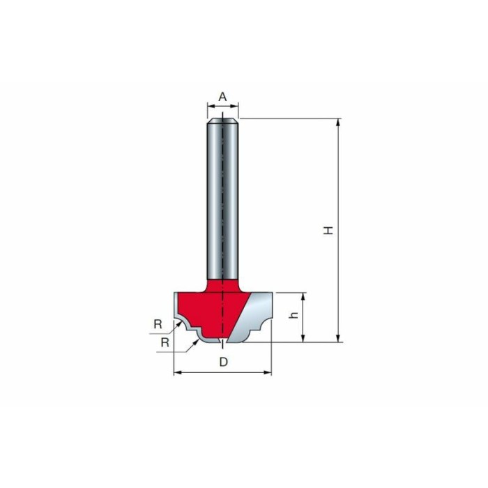 Фреза желобковая FREUD PRO 25.4х12.7 мм 39-10208