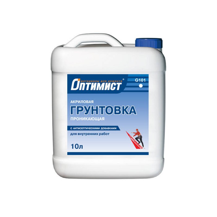 Грунт G101 ОПТИМИСТ для внутренних работ 10л OPG000