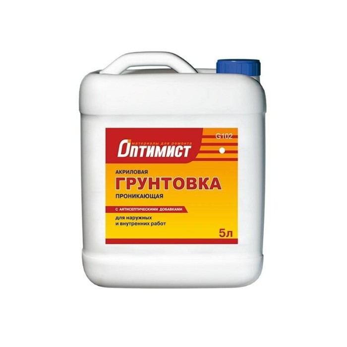 Грунт G102 ОПТИМИСТ проникающий 5л OPG009
