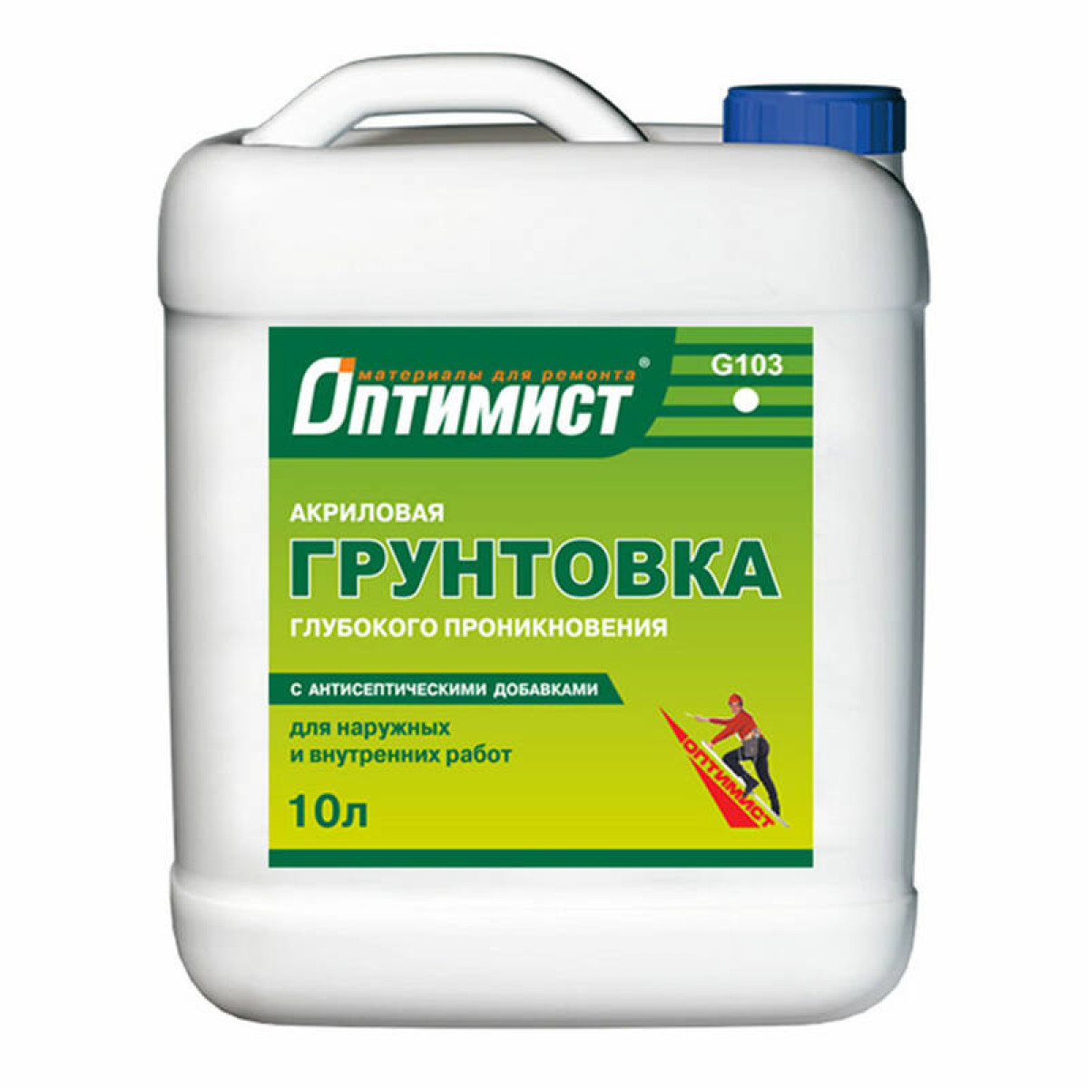 Грунт G103 ОПТИМИСТ глубокого проникновения 10л OPG010 1