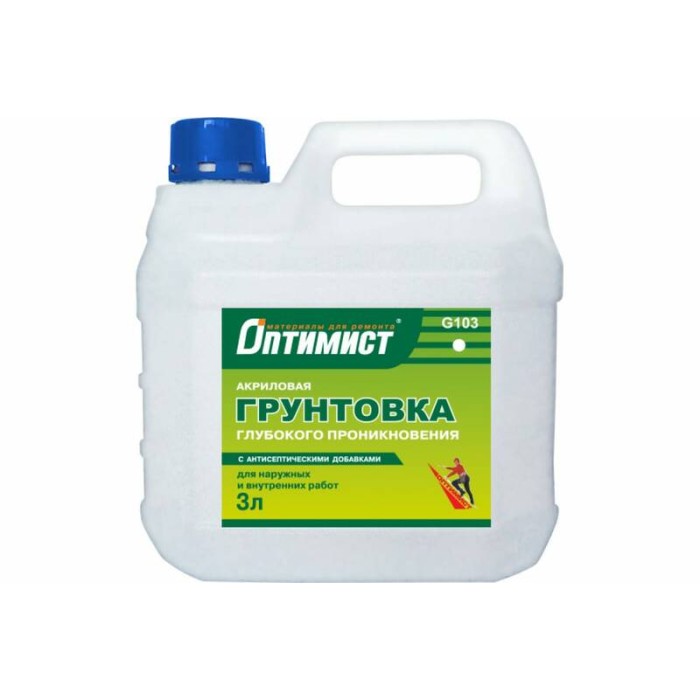 Грунт G103 ОПТИМИСТ глубокого проникновения 3л OPG012