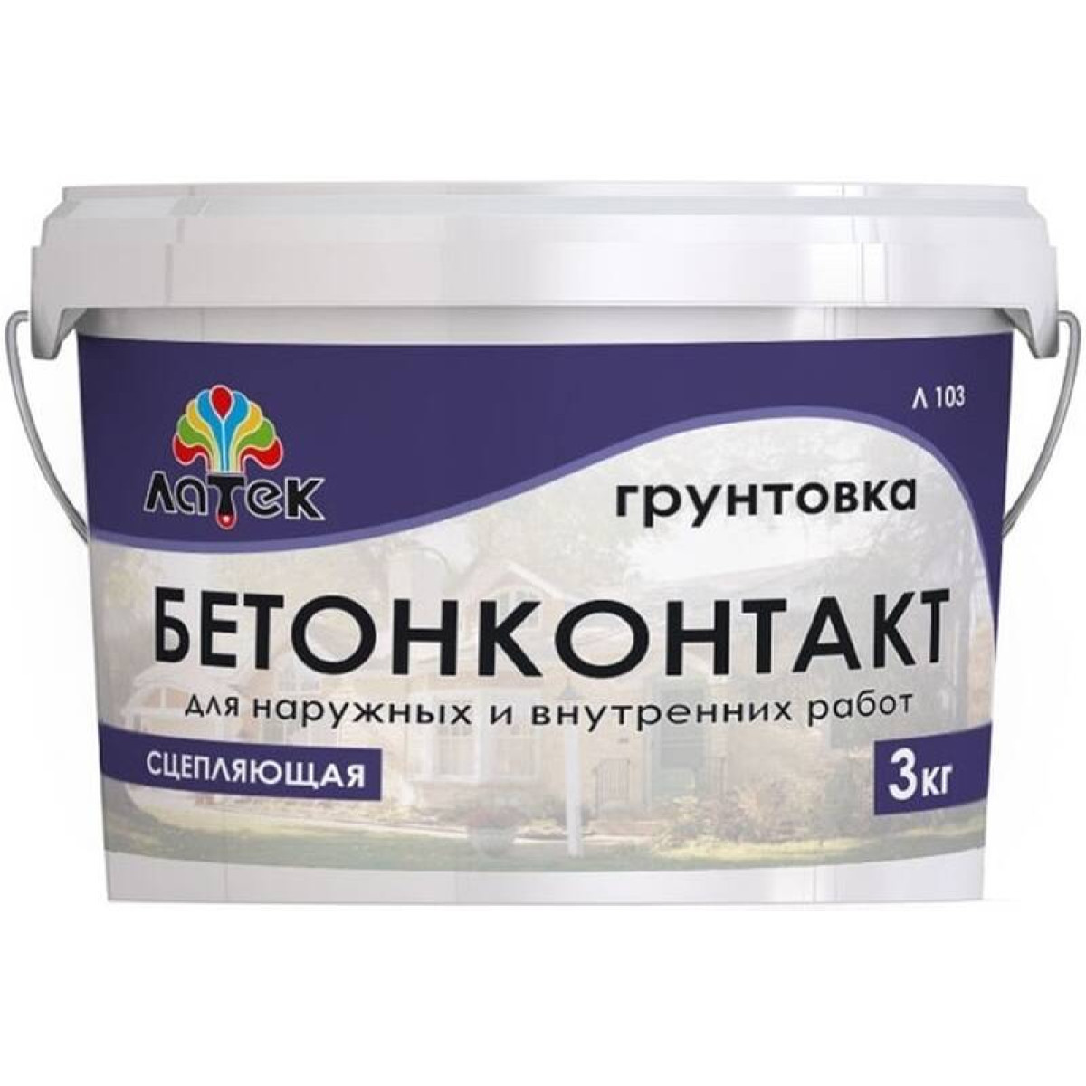 Грунт Л103 ЛАТЕК бетонконтакт 3кг LAG010 1