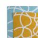Жаккардовое полотенце Tkano с авторским дизайном Gravity голубое Cuts&Pieces 70х140 TK18-BT0034