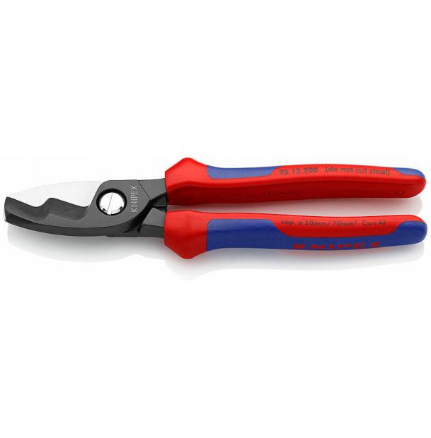 Кабелерез с двойными режущими кромками KNIPEX KN-9512200SB