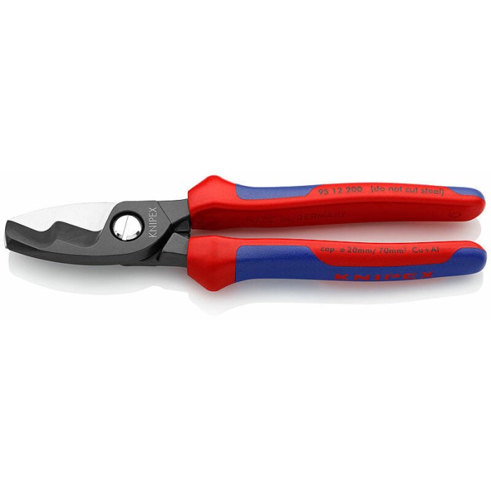Кабелерез с двойными режущими кромками KNIPEX KN-9512200SB