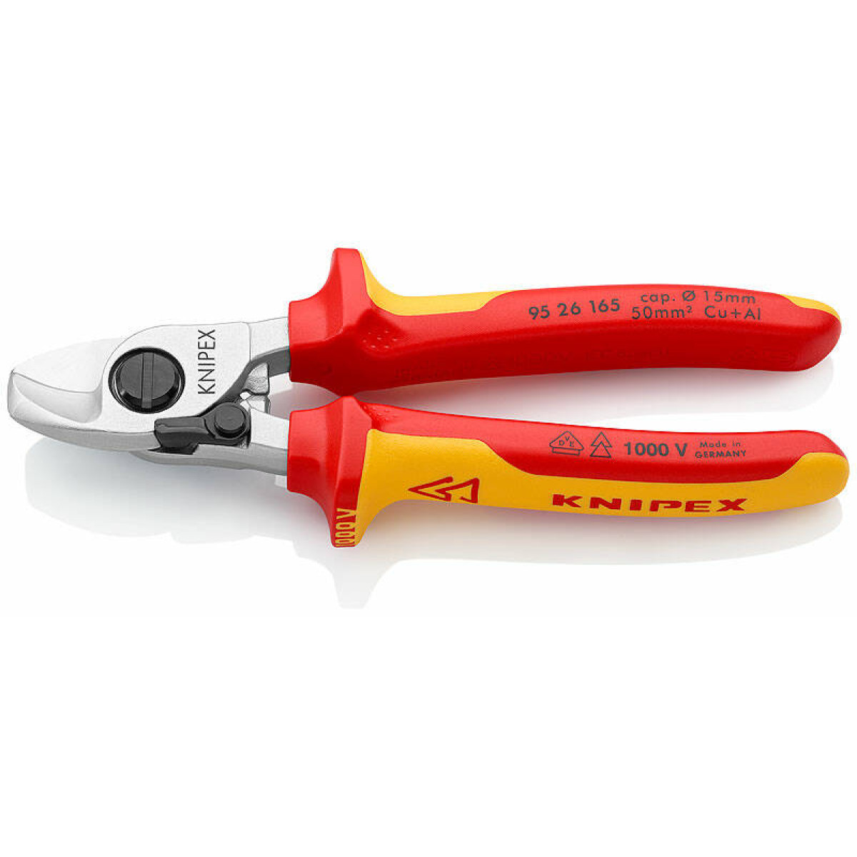 Кабелерез VDE 1000V с пружиной KNIPEX KN-9526165SB 1