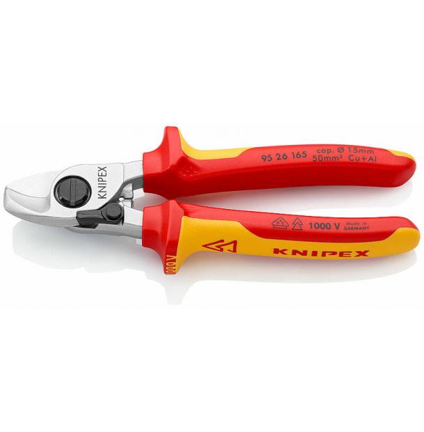 Кабелерез VDE 1000V с пружиной KNIPEX KN-9526165SB