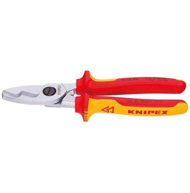 Кабелерез VDE с двойными режущими кромками KNIPEX KN-9516200