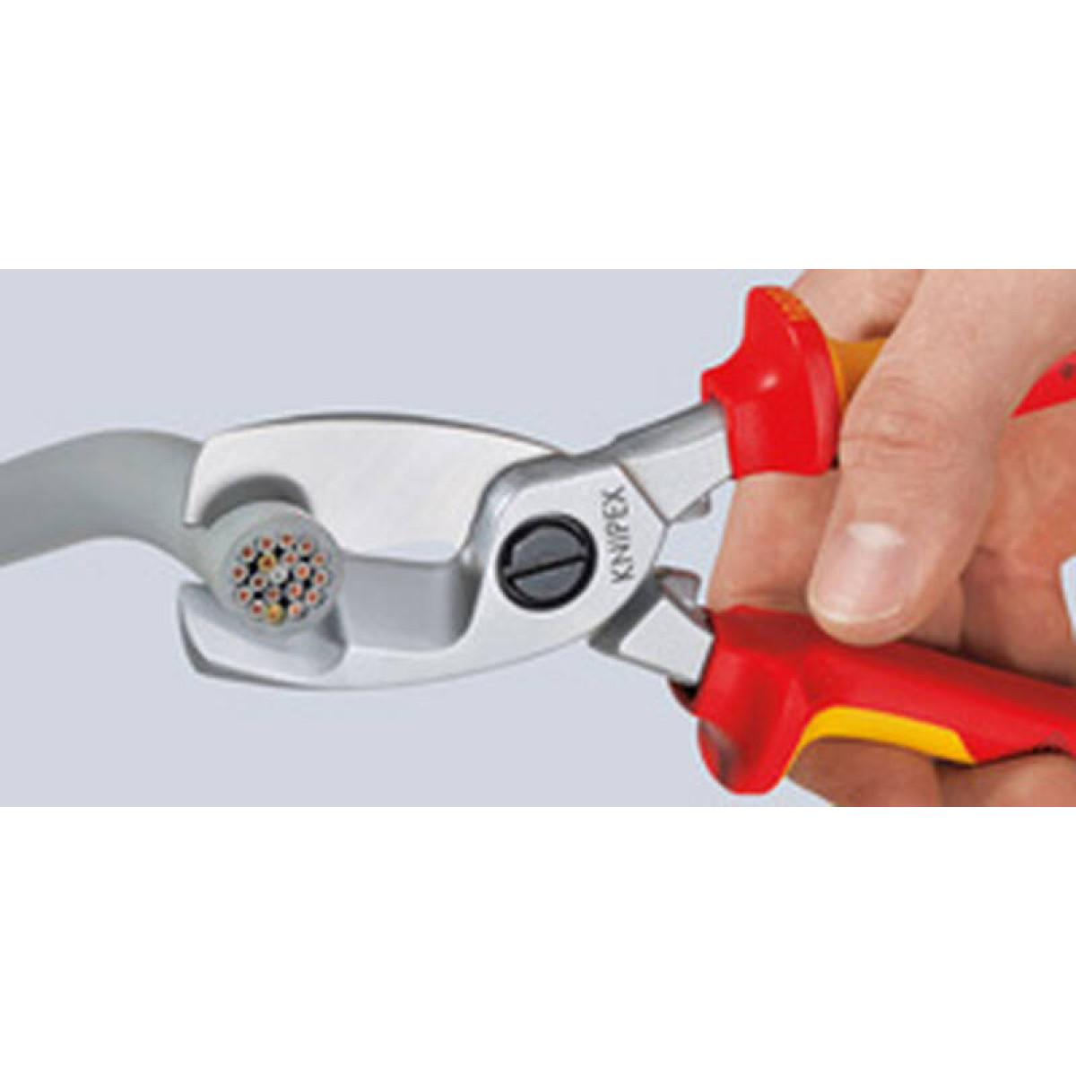 Кабелерез VDE с двойными режущими кромками KNIPEX KN-9516200 3