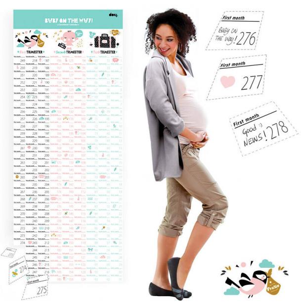Календарь для беременных Doiy Baby On The Way DOBCBAS