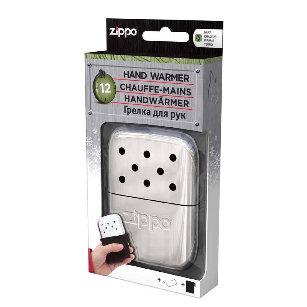 Каталитическая грелка ZIPPO алюминий High Polish Chrome 3