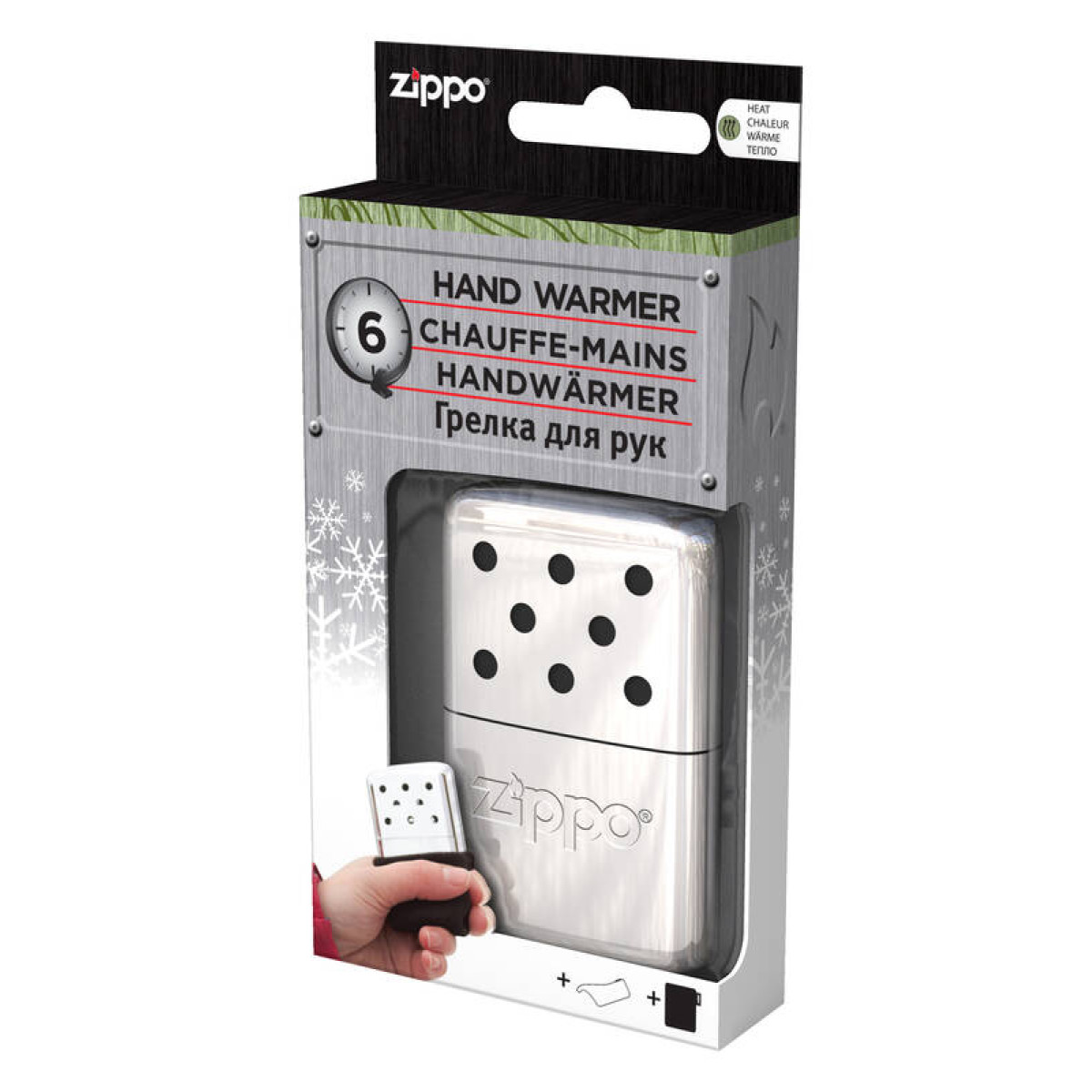 Каталитическая грелка ZIPPO High Polish Chrome на 6 ч 2