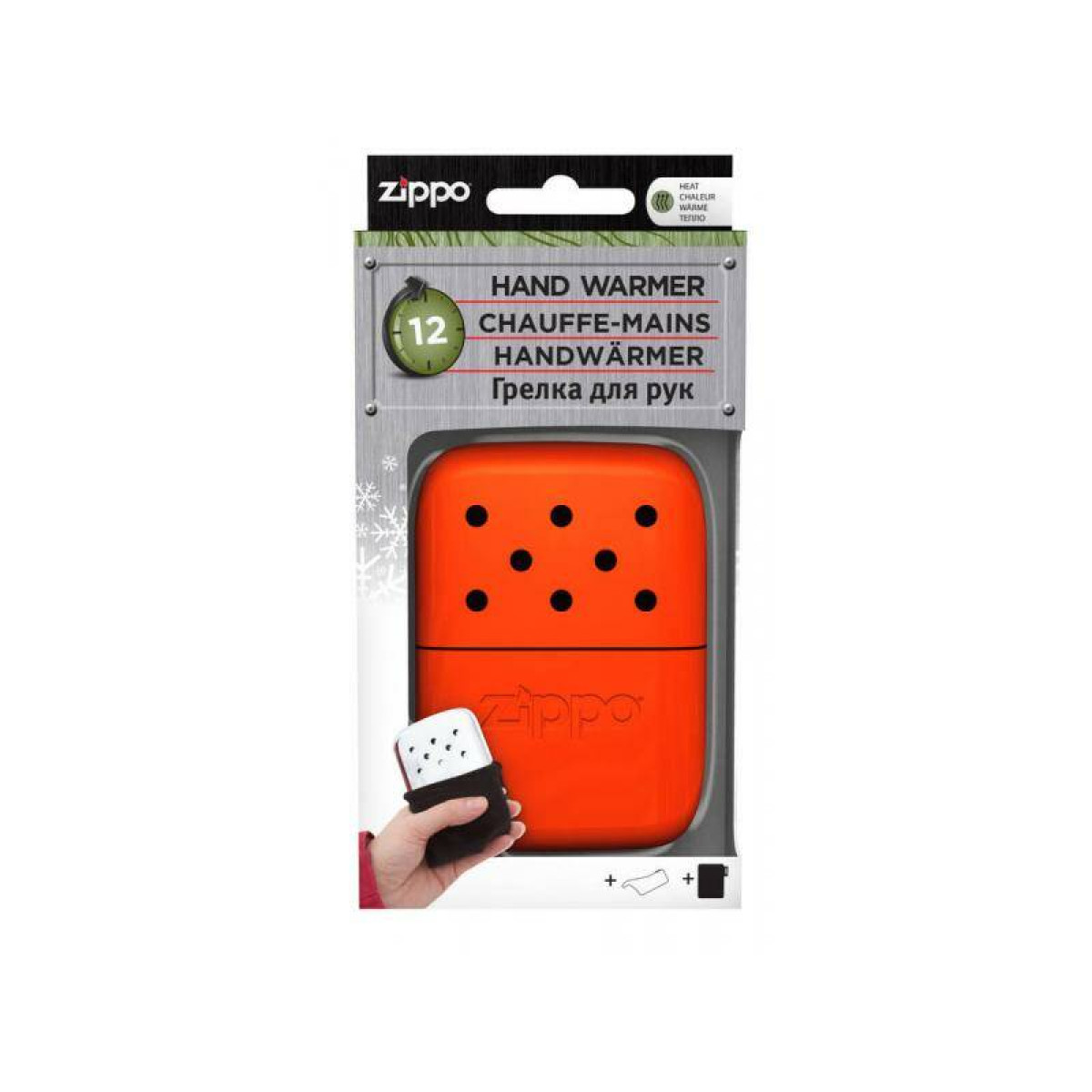 Каталитическая грелка ZIPPO алюминий Blaze Orange на 12 ч + Топливо ZIPPO 125 мл 4