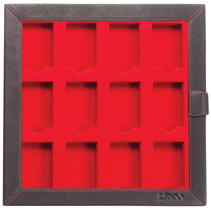 Кейс коллекционера для 12 зажигалок ZIPPO натуральная кожа