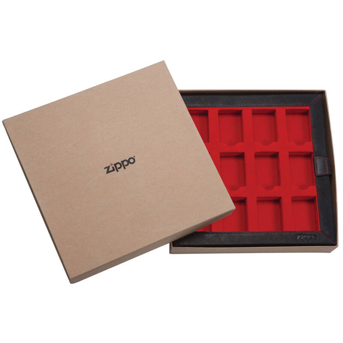 Кейс коллекционера для 12 зажигалок ZIPPO натуральная кожа 5