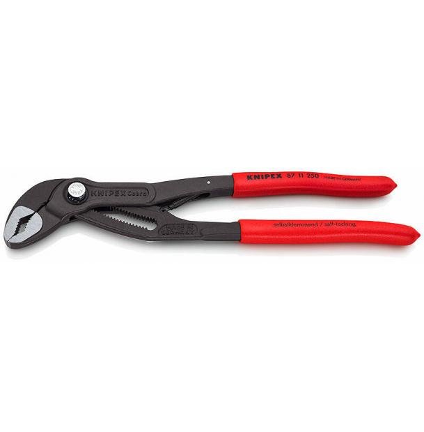 Клещи переставные с фиксатором и пружина KNIPEX COBRA KN-8711250