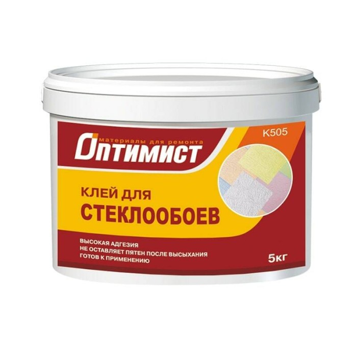 Клей K505 ОПТИМИСТ для стеклообоев 5кг OPK001