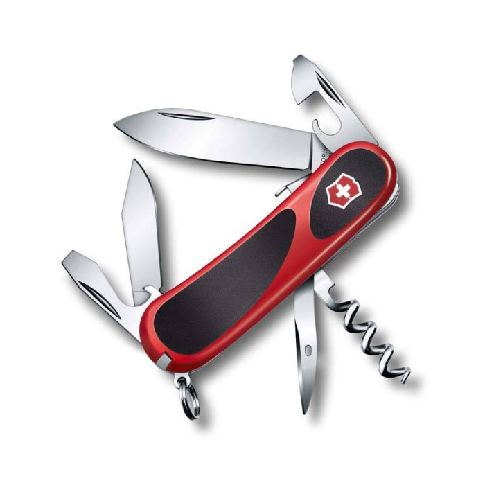Нож Victorinox EvoGrip S101, 85 мм, 12 функций, красный