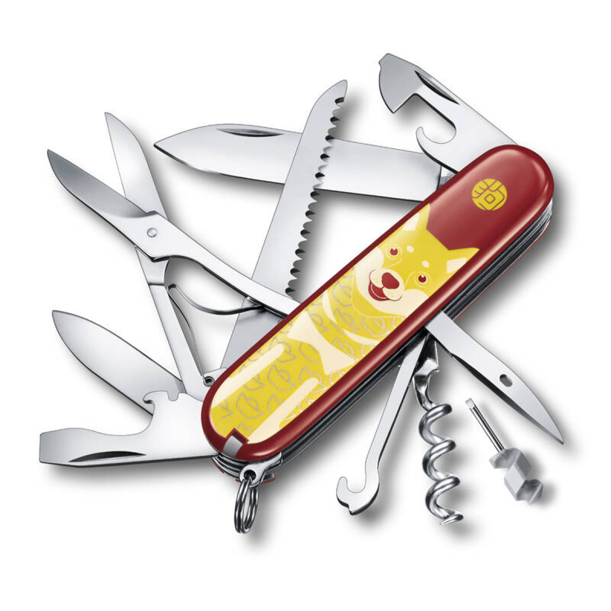 Нож Victorinox Huntsman LE 2017, 91 мм, 16 функций, "Year of the Dog" (подарочная упаковка) 1