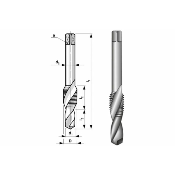 Комбинированный метчик М10 Bucovice Tools 133100