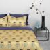 Комплект постельного белья сатин Tkano 1.5-спальный "Летний цветок" темно-синий TK19-DC0004