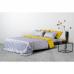 Комплект постельного белья сатин Tkano Essential 1.5-спальный "Соцветие" горчичный TK19-DC0005