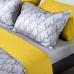 Комплект постельного белья сатин Tkano Essential 1.5-спальный "Соцветие" горчичный TK19-DC0005