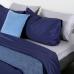 Комплект постельного белья сатин Tkano Essential 2-спальный сатин темно-синего TK19-DC0019