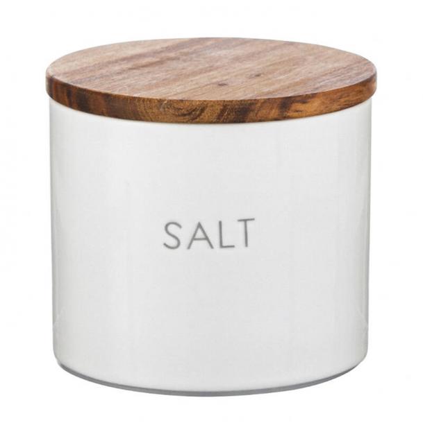 Контейнер для хранения соли Smart Solutions CR1085SA 0,4 л с деревянной крышкой